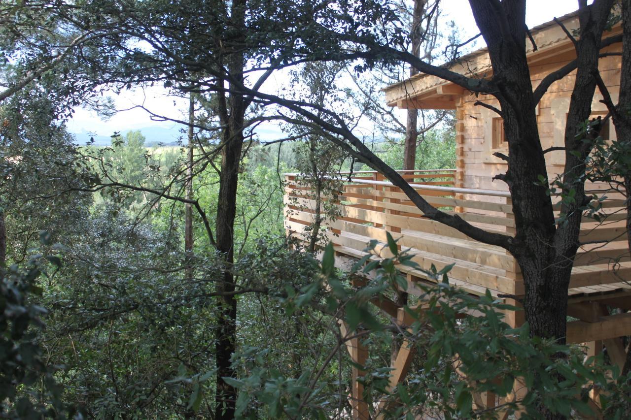 Les Cabanes Dans Les Bois Logis Hotel Villedubert ภายนอก รูปภาพ