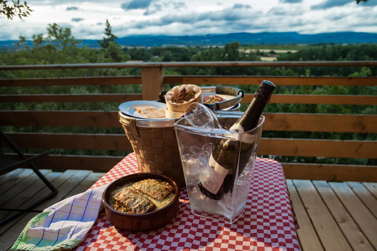 Les Cabanes Dans Les Bois Logis Hotel Villedubert ภายนอก รูปภาพ